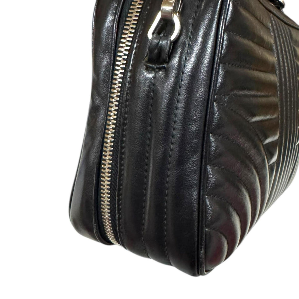 Prada Black Leather Shoulder Bag