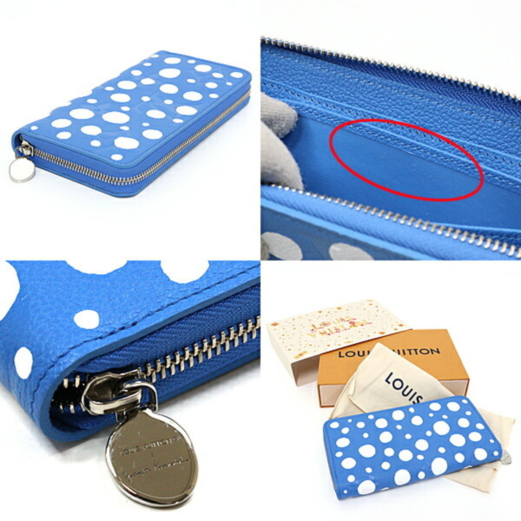 Louis Vuitton Blue Coin Purse/Coin Case