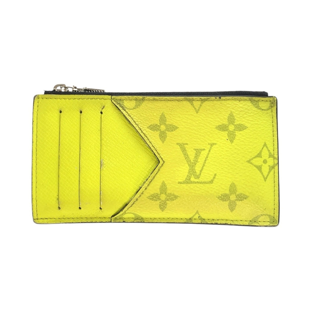 Louis Vuitton Taigarama Jaune Yellow Pvc Coin Purse/Coin Case