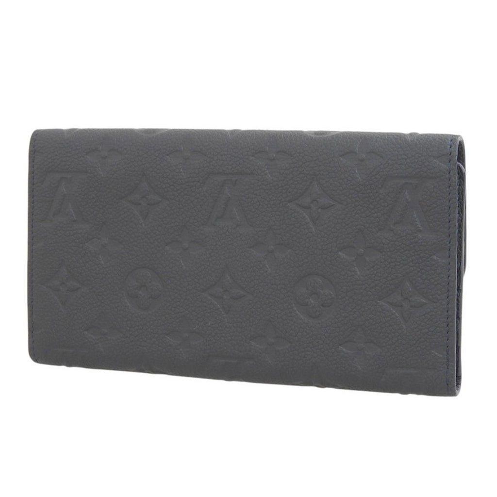 Louis Vuitton Infini Navy Monogram Empreinte Long Wallet (Tri-Fold)
