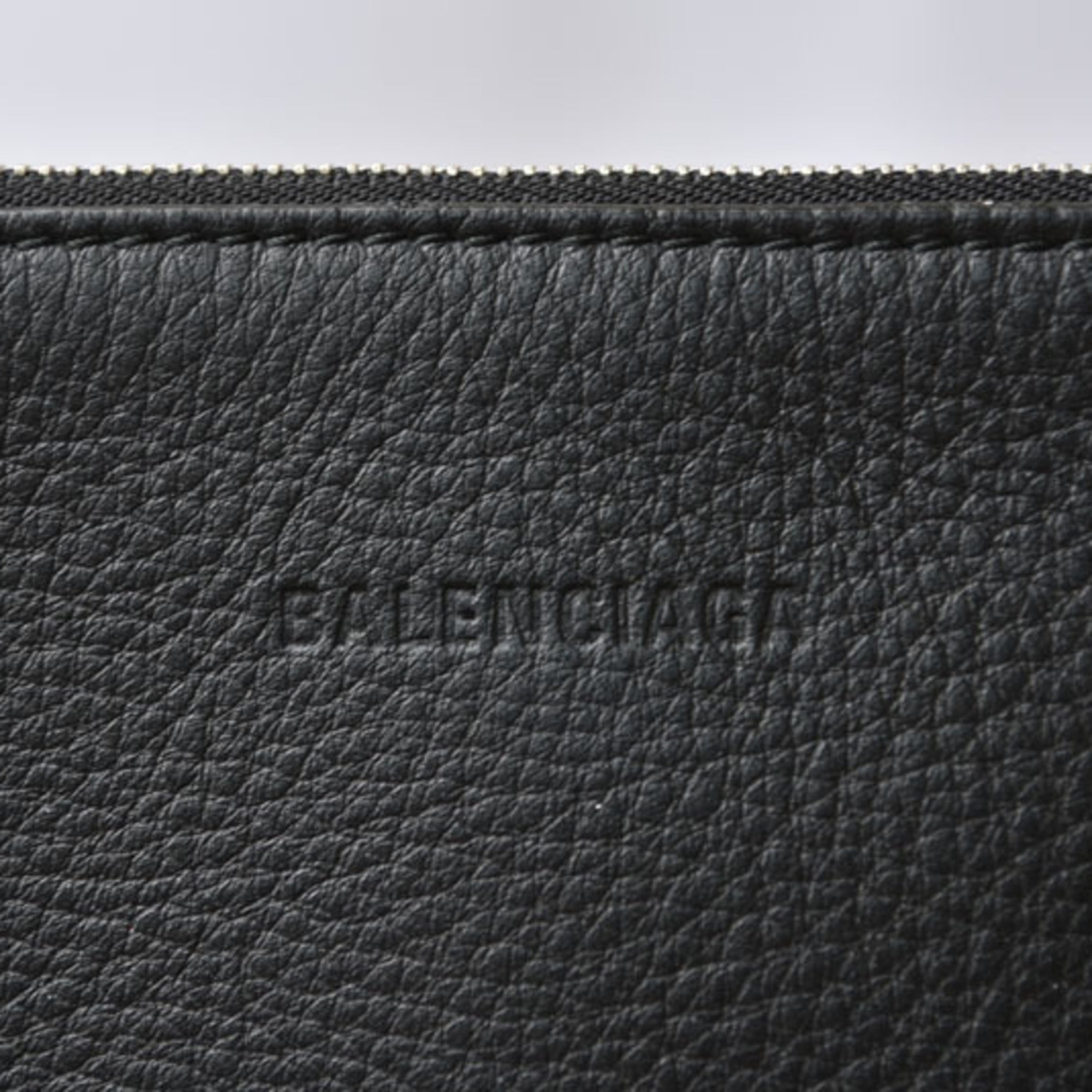 Balenciaga Black Leather Pouch