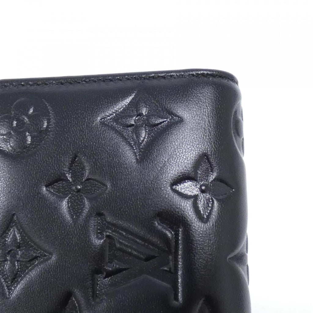 Louis Vuitton Black Leather Coin Purse/Coin Case