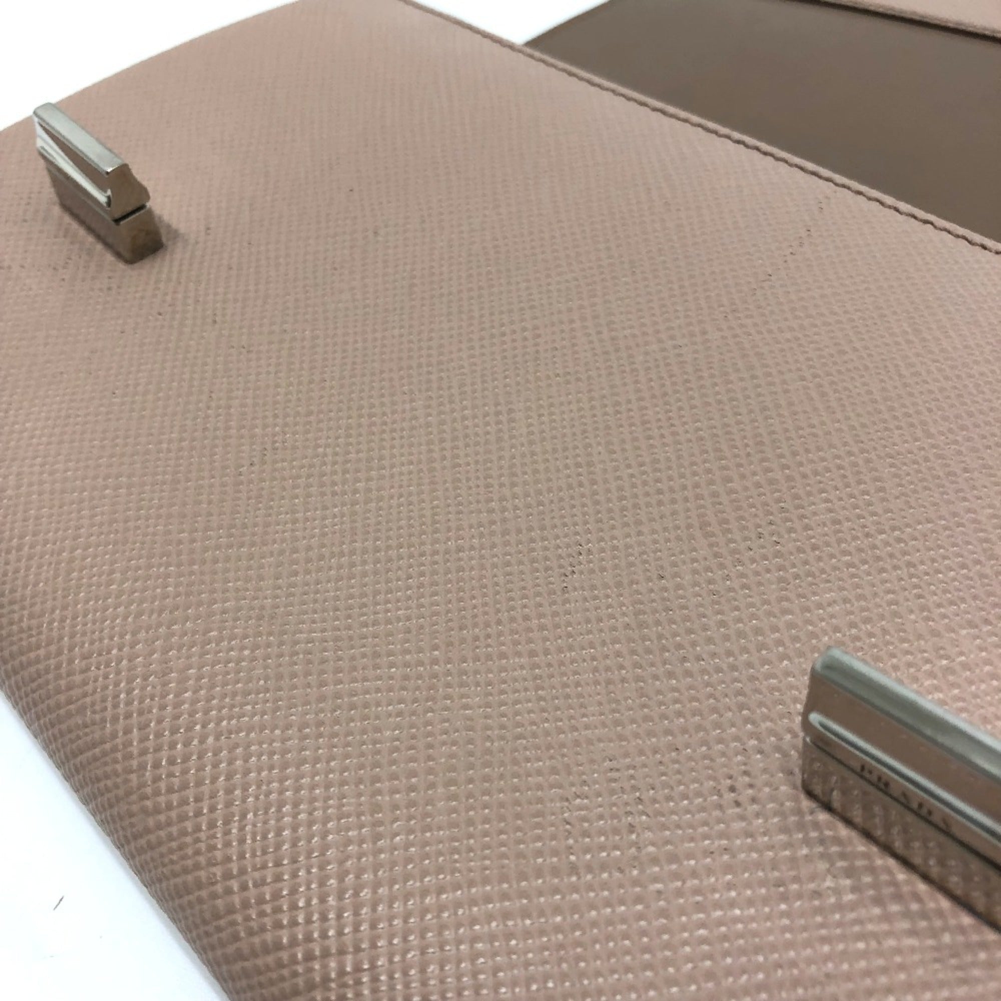 Prada Beige Leather Shoulder Bag