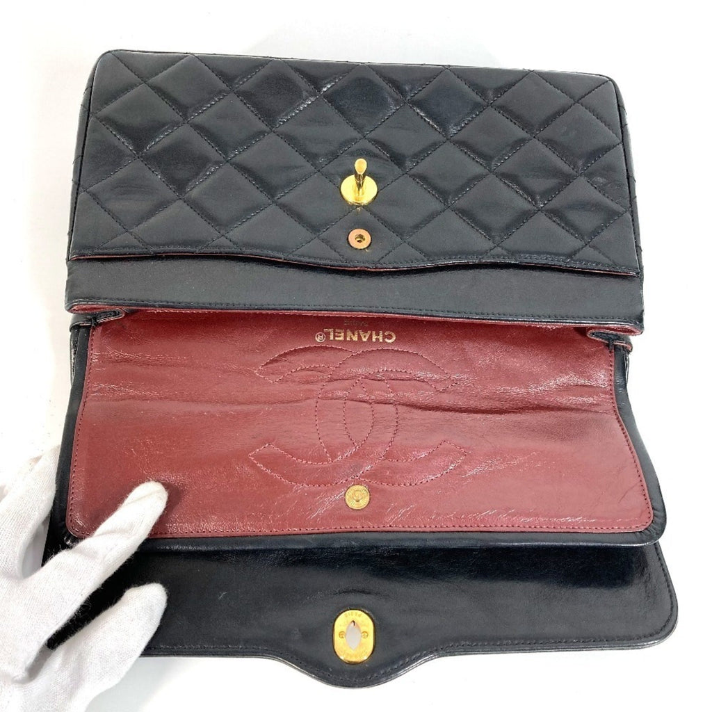 Chanel Black Leather Shoulder Bag