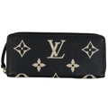 Louis Vuitton Beige Black Monogram Empreinte Long Wallet