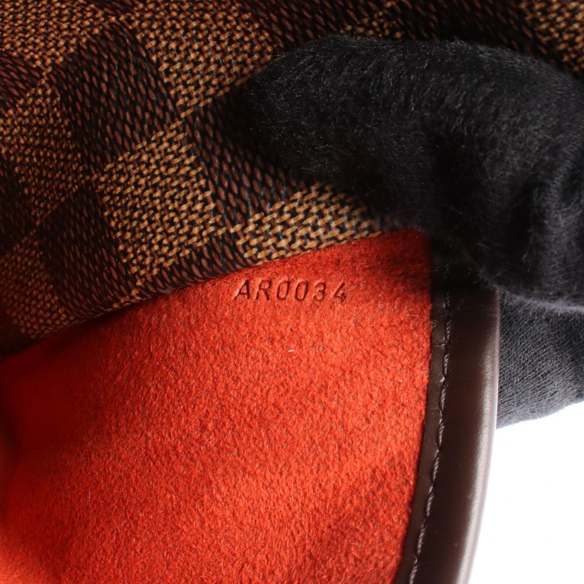 Louis Vuitton Brown Ebene Coated Canvas Leather Handbag