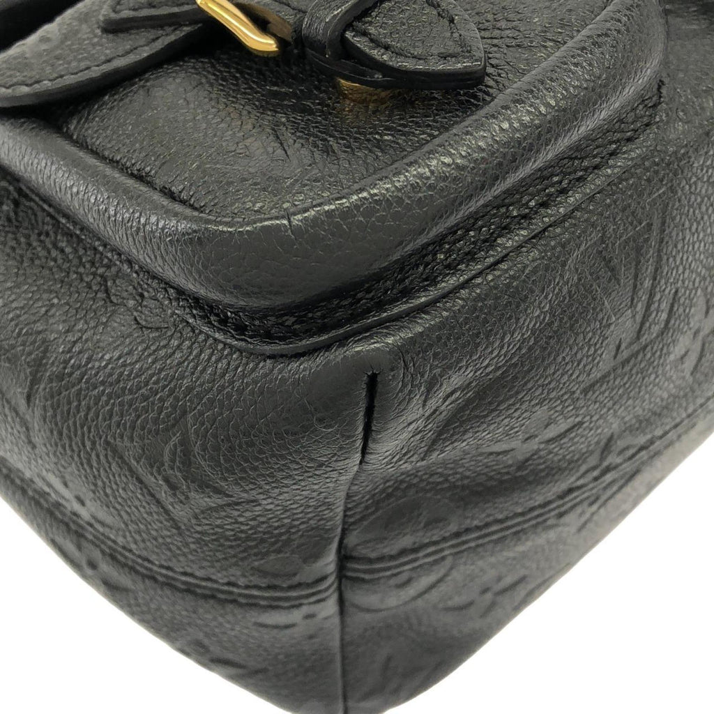 Louis Vuitton Black Leather Backpack