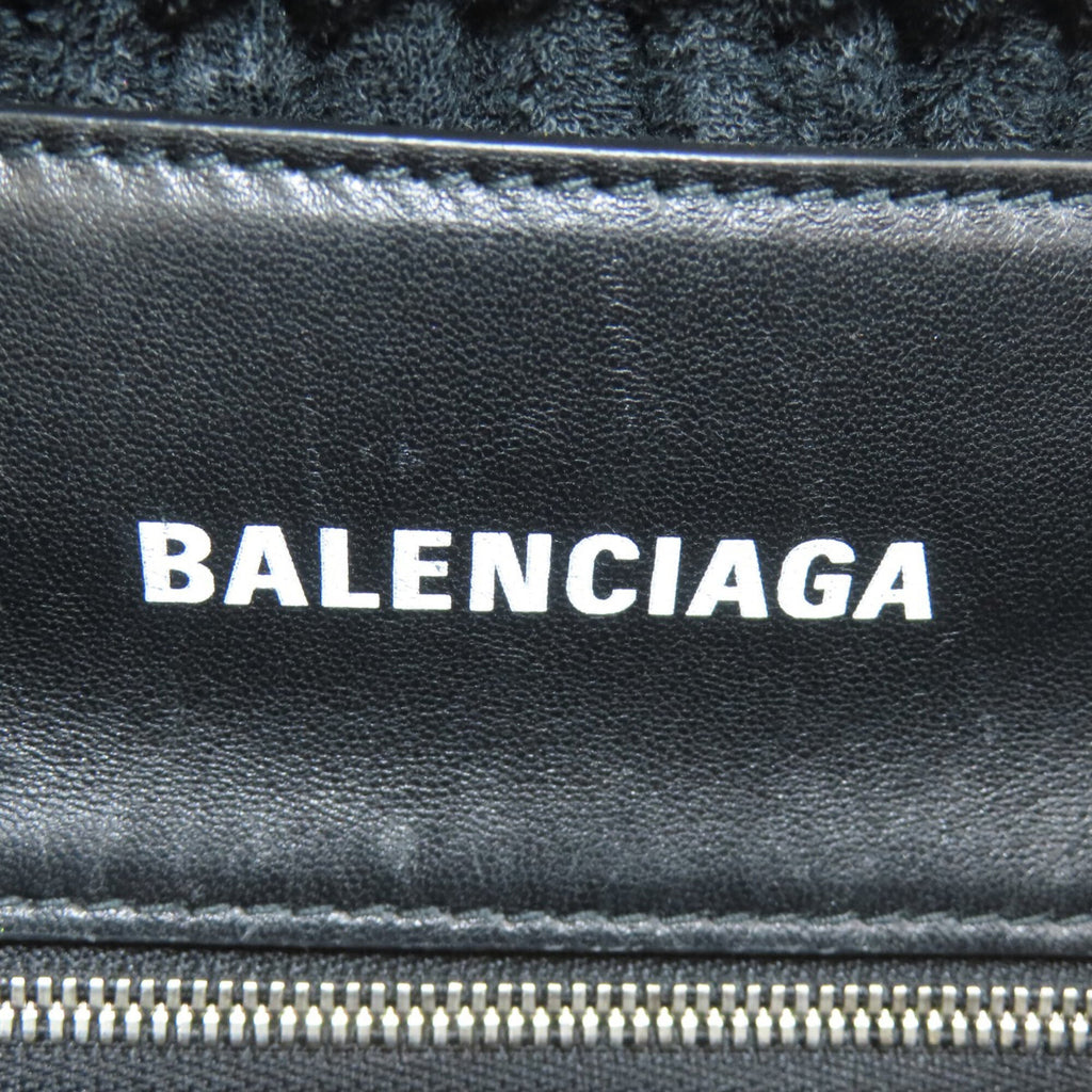 Balenciaga Black Pile Fabric Hand