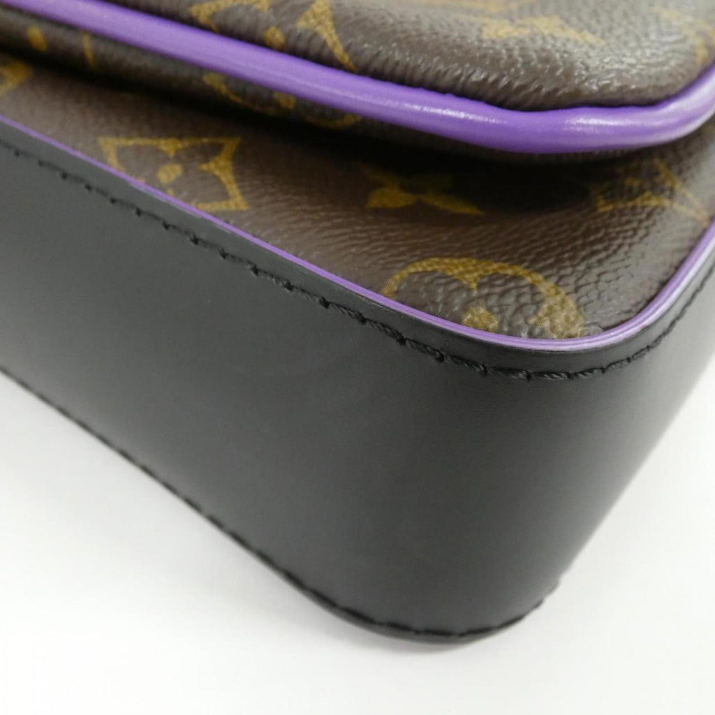 Louis Vuitton Marron Coated Canvas Pouch Shoulder Bag
