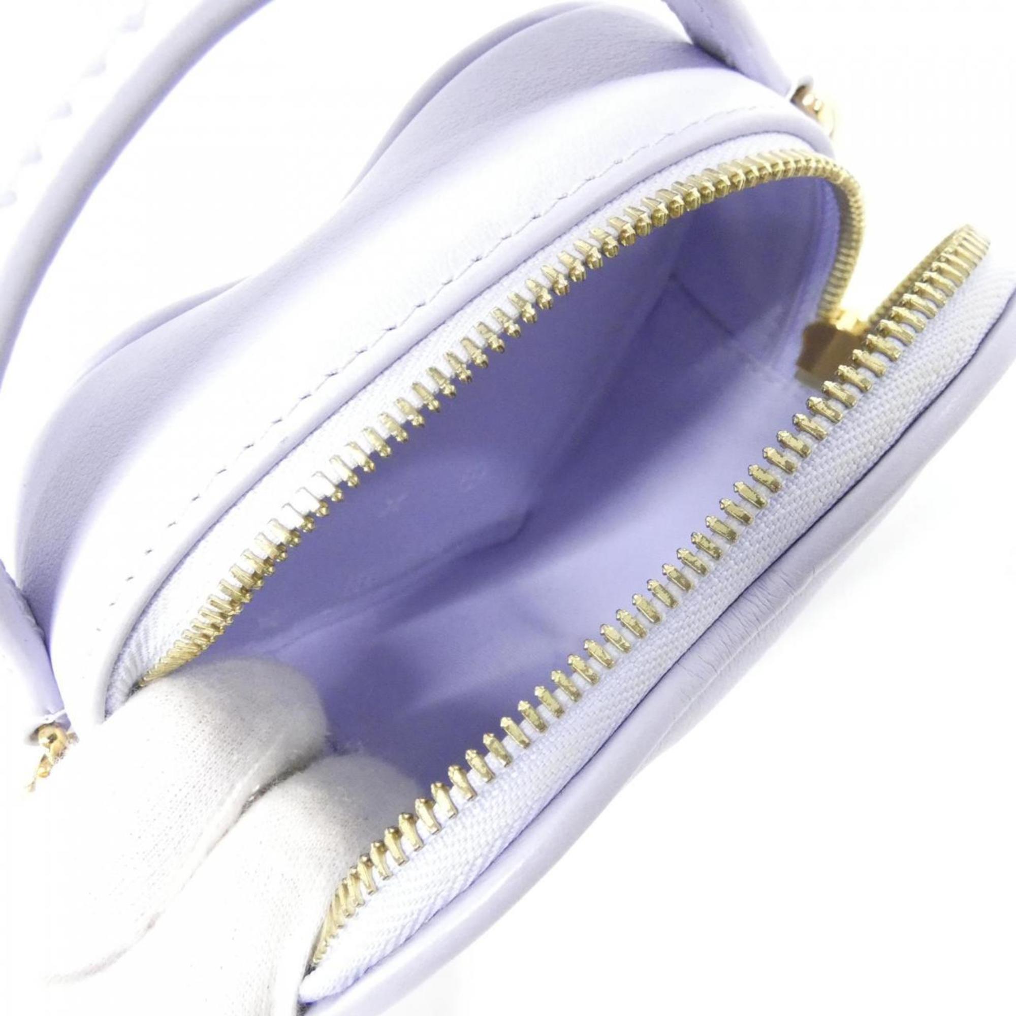 Louis Vuitton Purple Leather Pouch Shoulder Bag