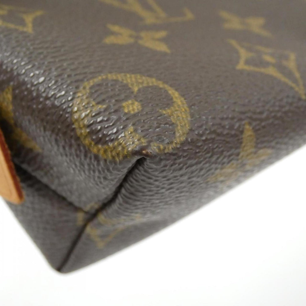 Louis Vuitton Marron Coated Canvas Pochette Pouch