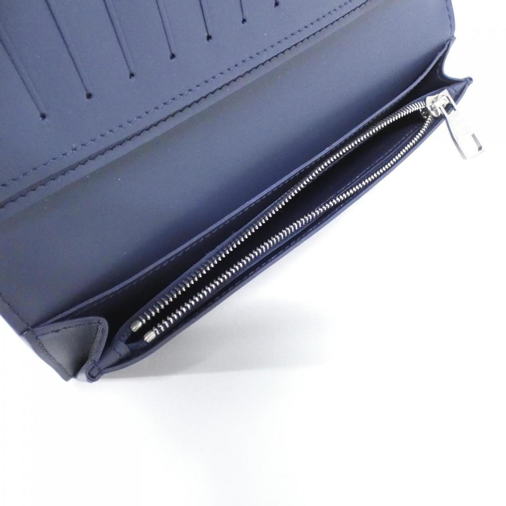 Louis Vuitton Navy Leather Long Wallet