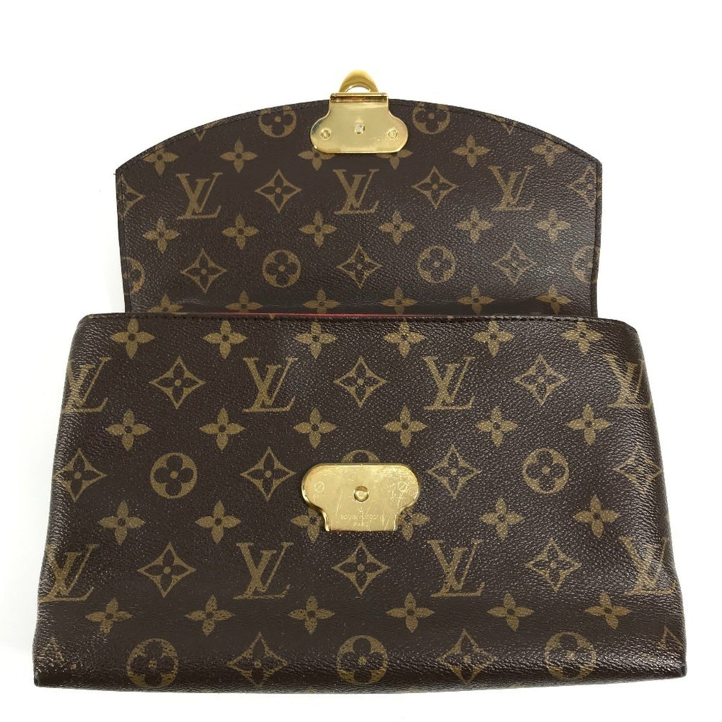 Louis Vuitton Brown Red Color Monogram Pochette Shoulder Bag