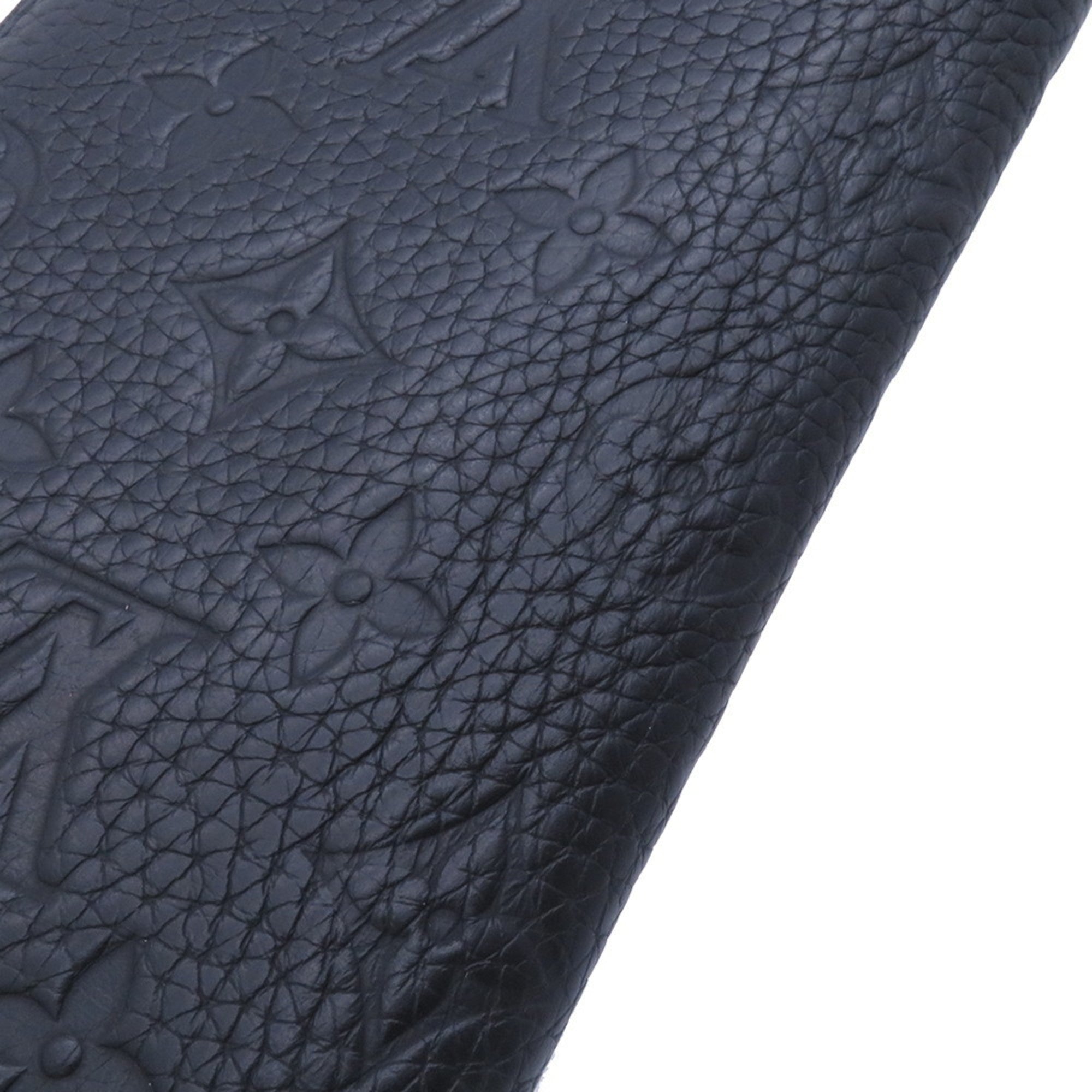 Louis Vuitton Black Noir Leather Long Wallet