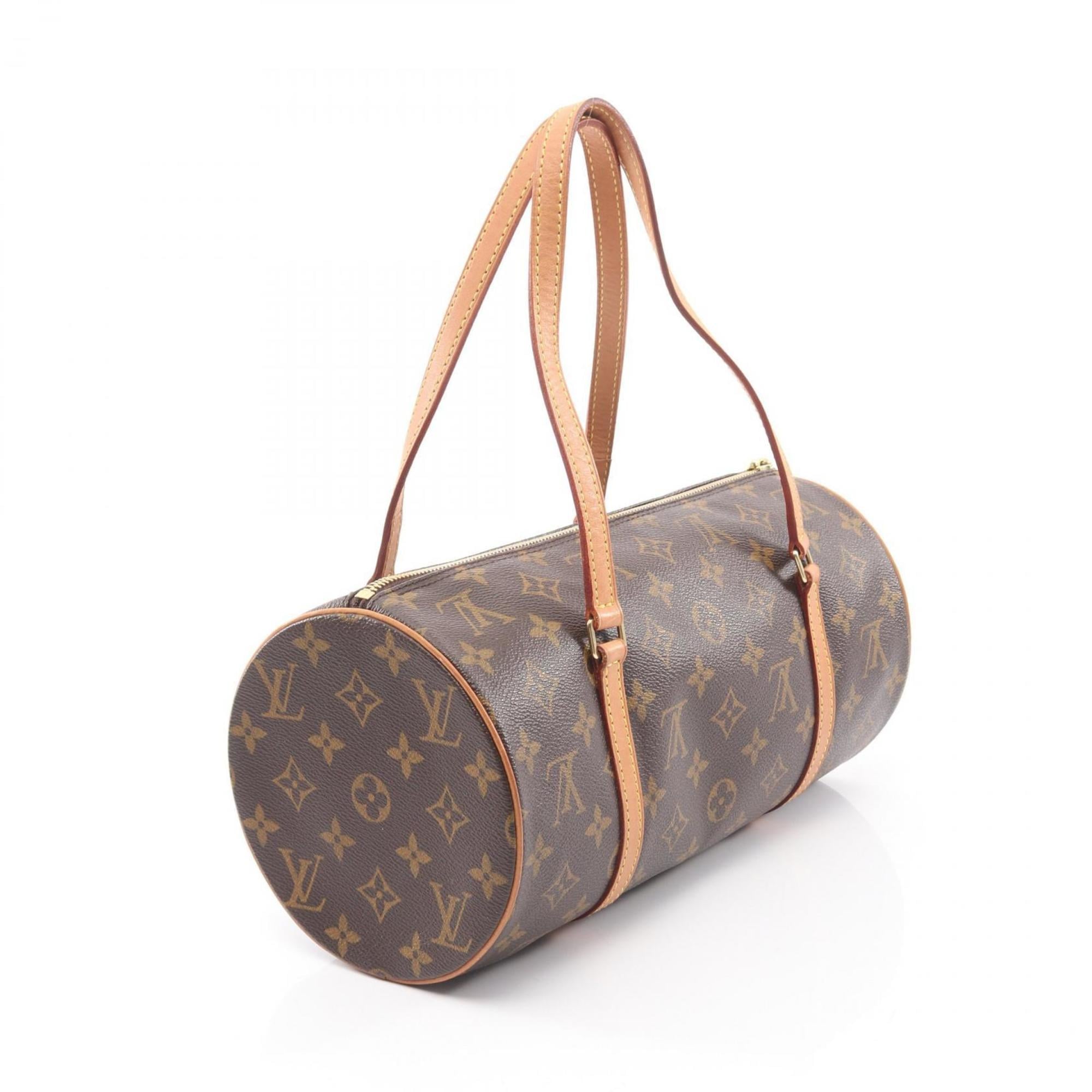 Louis Vuitton Brown Monogram Coated Canvas Leather Handbag