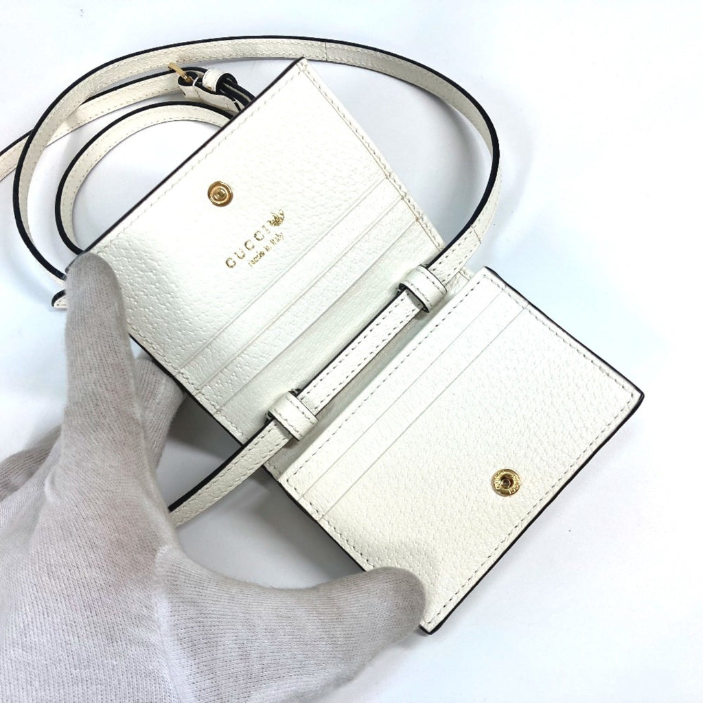 Gucci White Leather Wallet (Bi-Fold) (Pre-Owned)