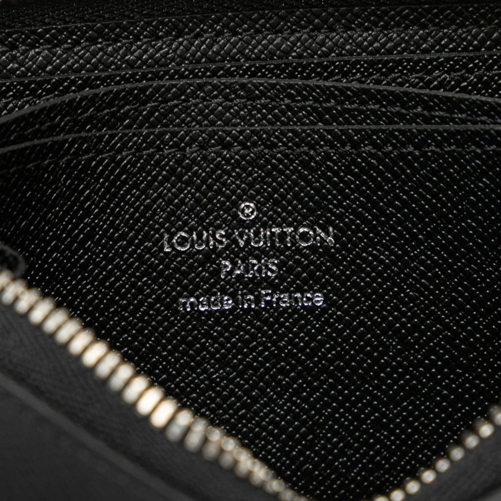 Louis Vuitton Taiga Ardoise Black Leather Coin Purse/Coin Case