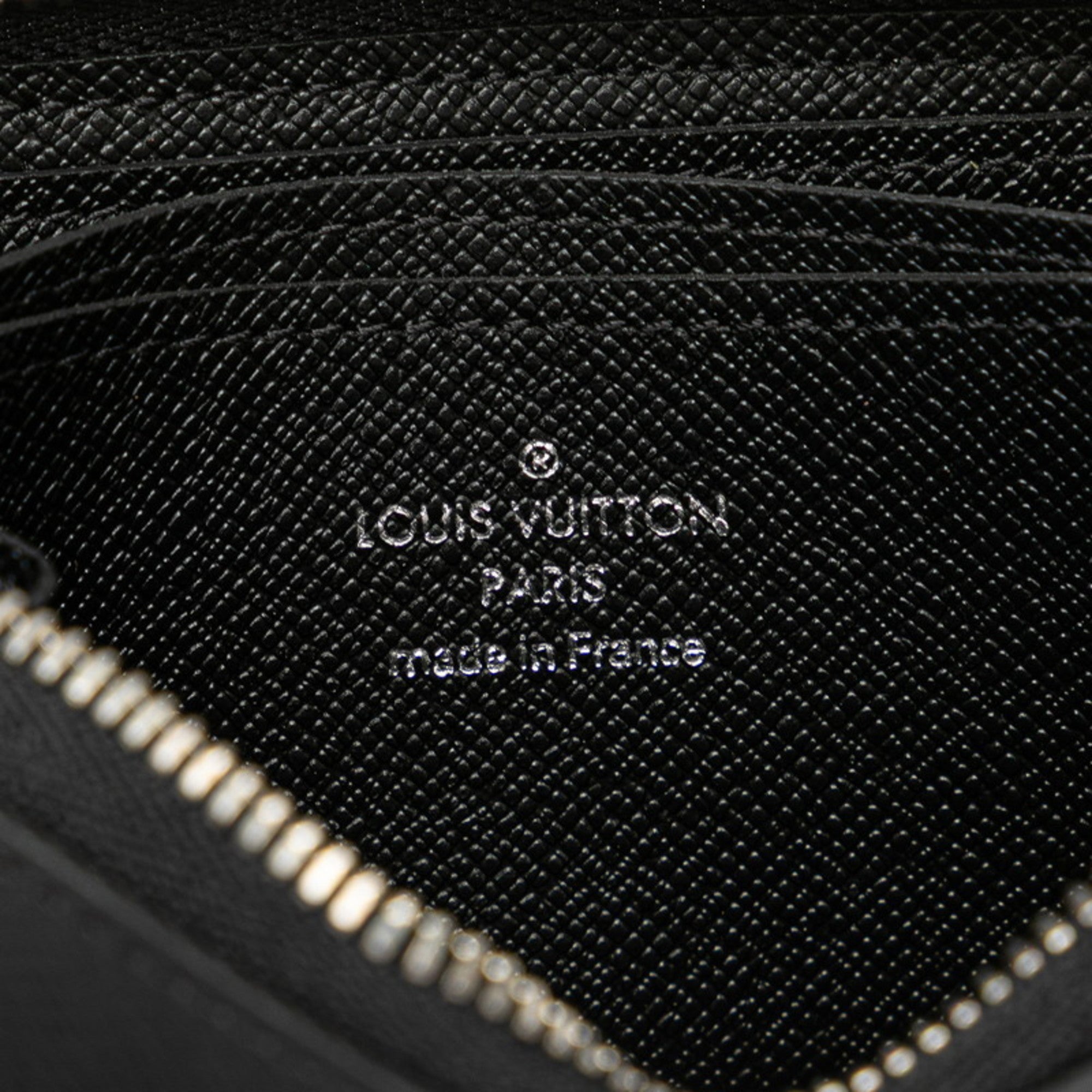 Louis Vuitton Taiga Ardoise Black Leather Coin Purse/Coin Case