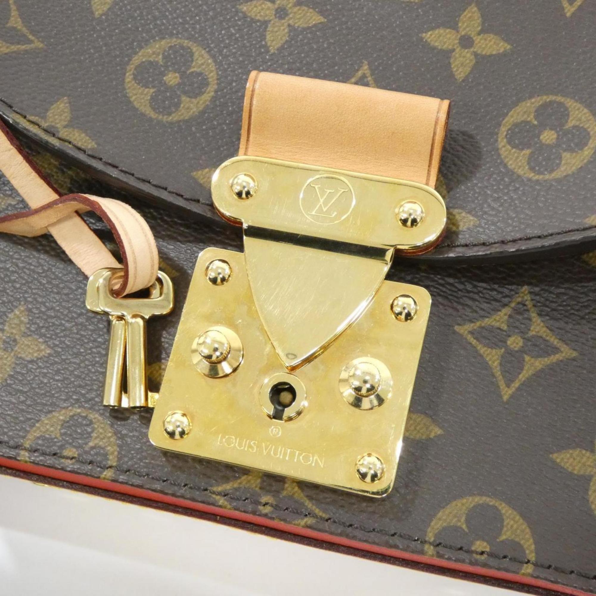 Louis Vuitton Marron Coated Canvas Handbag