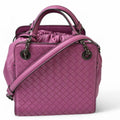 Bottega Veneta Purple Leather Handbag Shoulder Bag