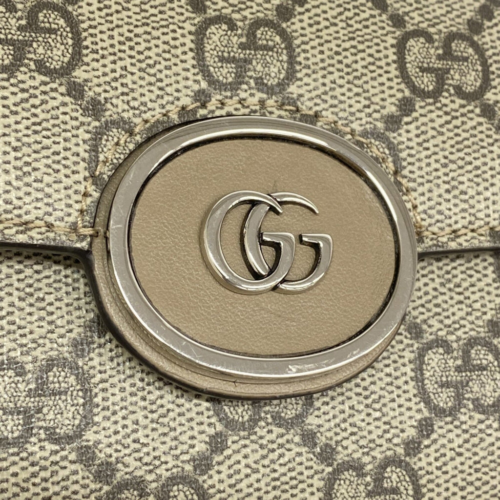 Gucci Brown Pvc Long Wallet (Bi-Fold) (Pre-Owned)