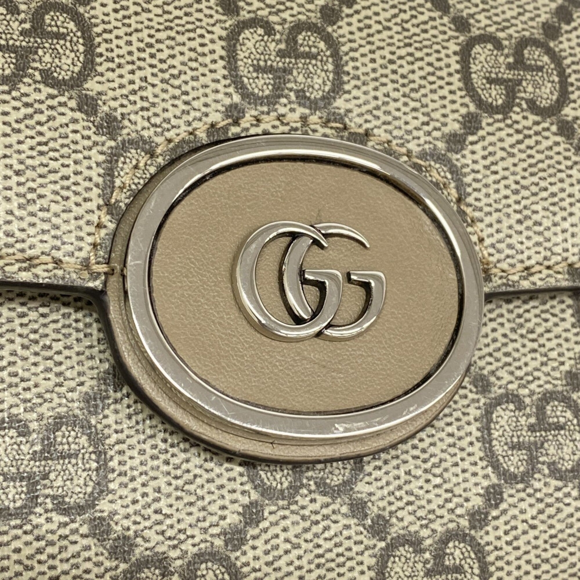 Gucci Brown Pvc Long Wallet (Bi-Fold) (Pre-Owned)