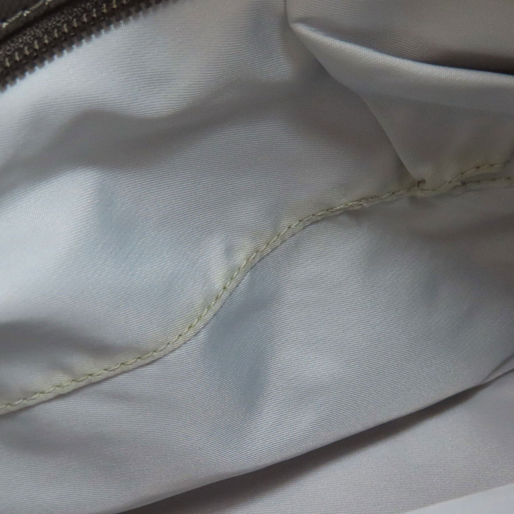 Chanel Silver White Leather Handbag