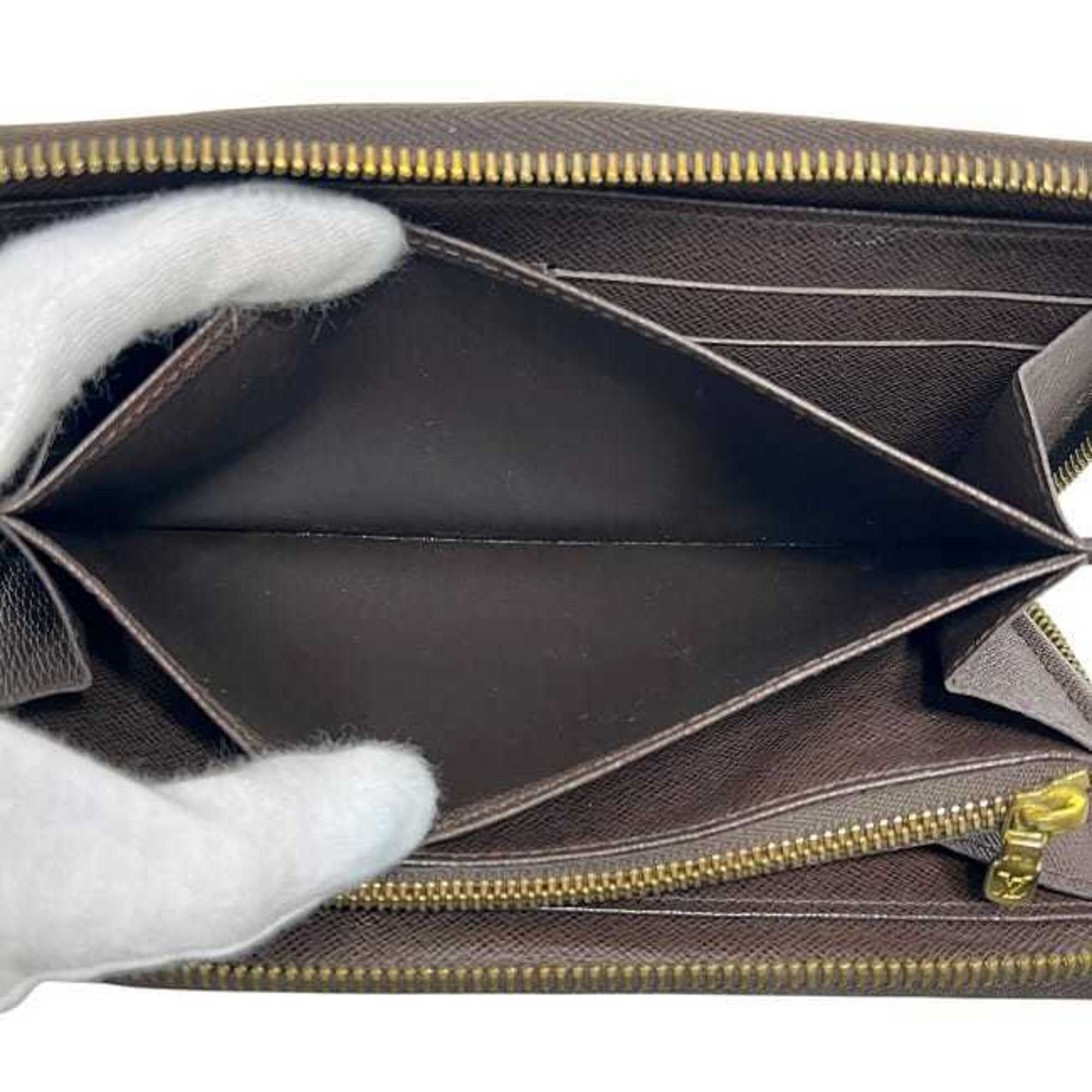 Louis Vuitton Brown Damier Canvas Ebene Damier Canvas Long Wallet