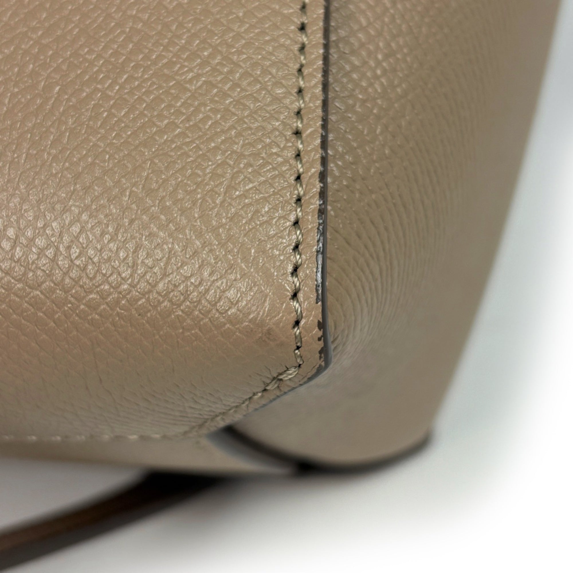 Celine Beige Leather Handbag Shoulder Bag