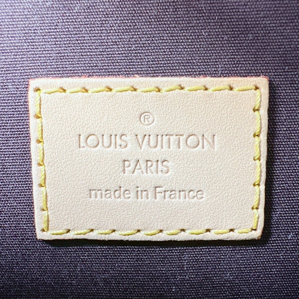 Louis Vuitton Red Color Wine Monogram Vernis Handbag