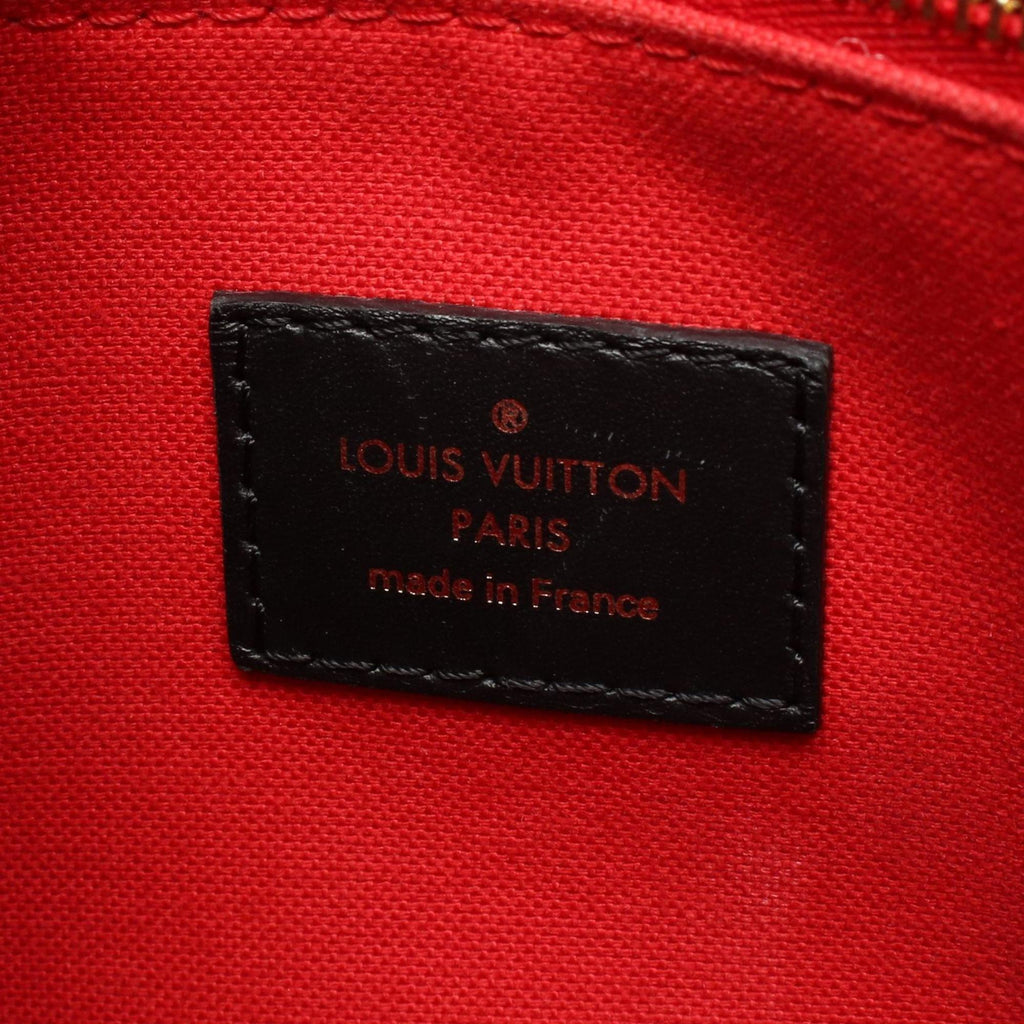 Louis Vuitton Beige Brown Monogram Reverse Coated Canvas Handbag Pouch