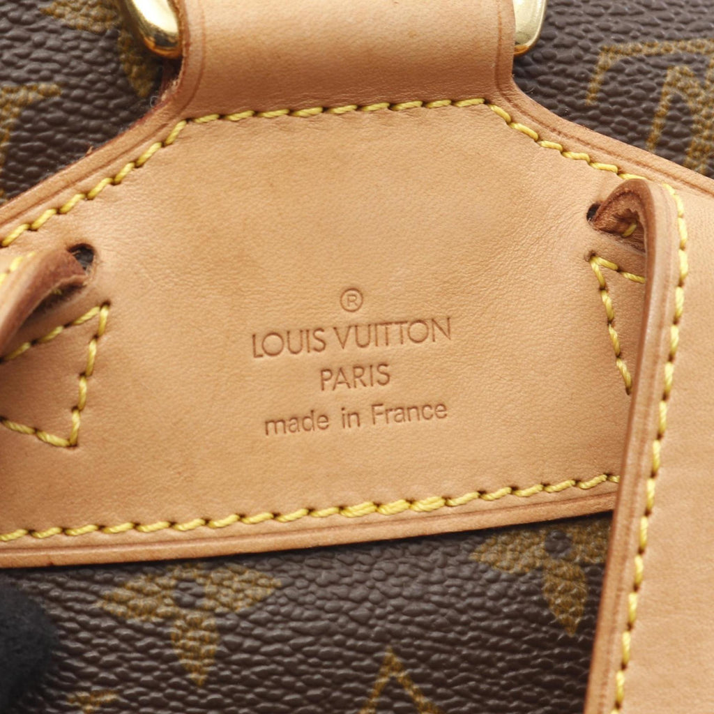 Louis Vuitton Brown Coated Canvas Leather Backpack
