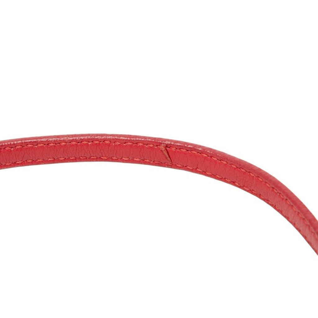 Prada Red Color Leather Shoulder Bag