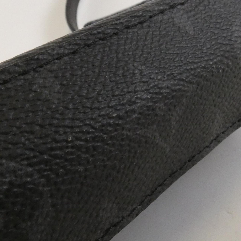 Louis Vuitton Black Coated Canvas Shoulder Bag