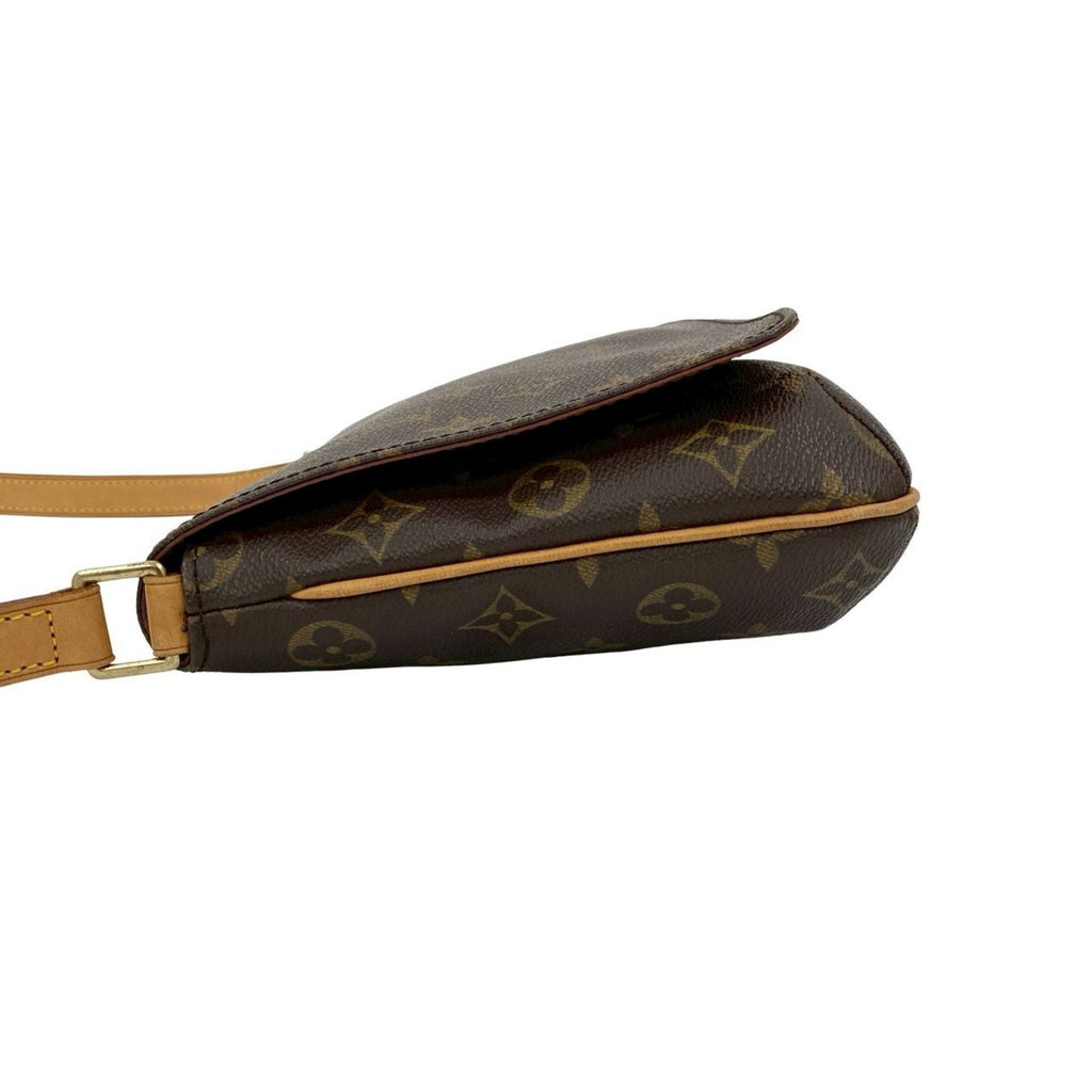 Louis Vuitton Brown Leather Pvc Shoulder Bag