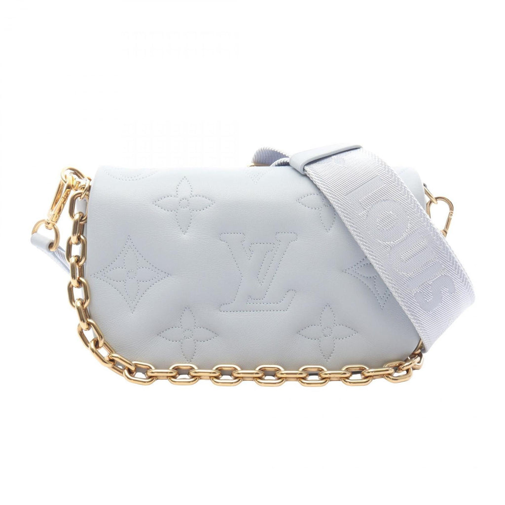 Louis Vuitton Blue Leather Shoulder Bag