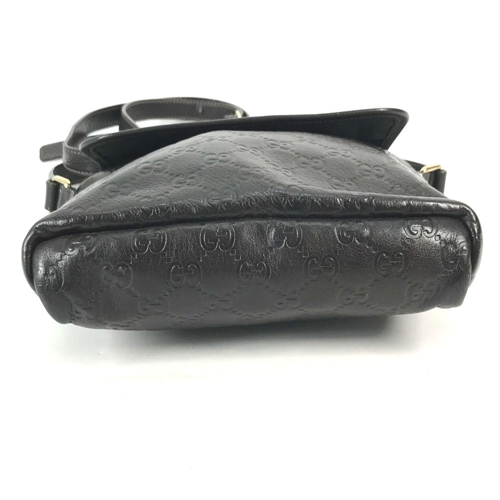 Gucci Brown Leather Shoulder Bag (Pre-Owned)