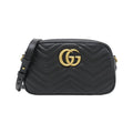 Gucci Gg Marmont Black Quilting Shoulder Bag (Pre-Owned)