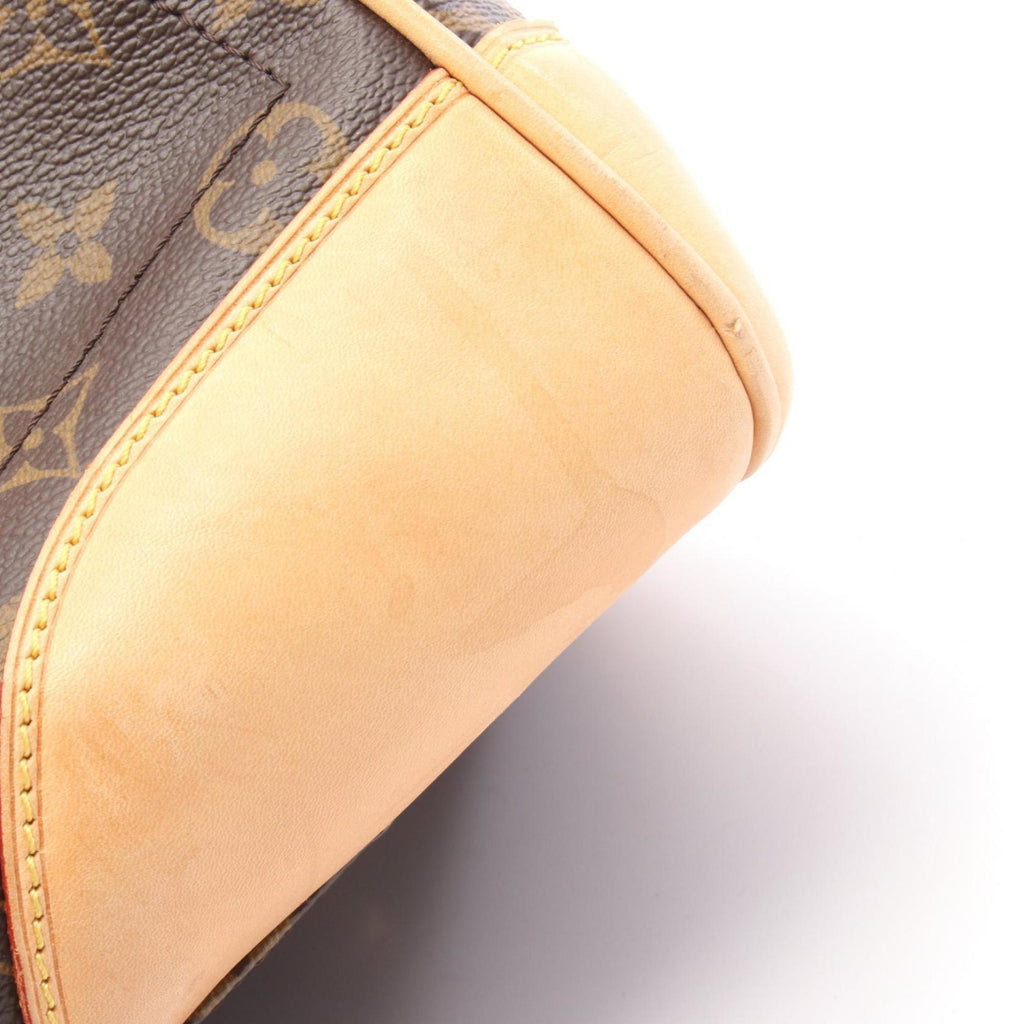 Louis Vuitton Brown Coated Canvas Leather Shoulder Bag