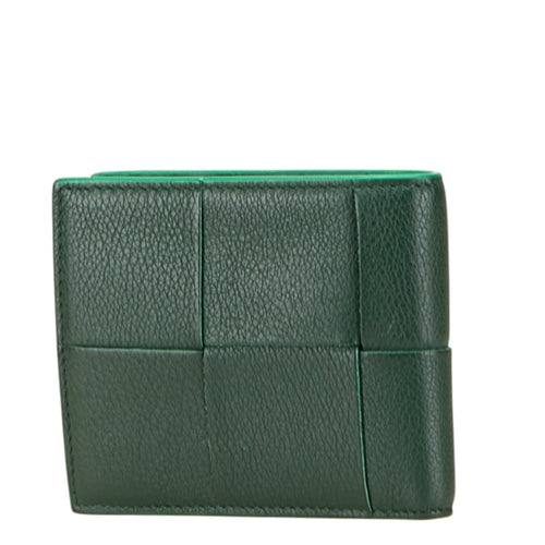 Bottega Veneta Emerald Green Leather Wallet (Bi-Fold)