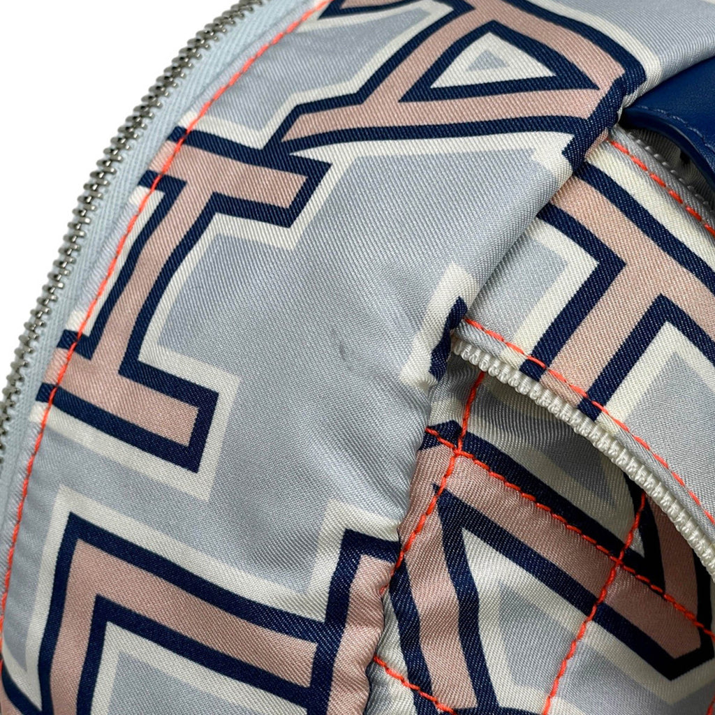 Chanel Matelasse Blue Nylon Leather Backpack