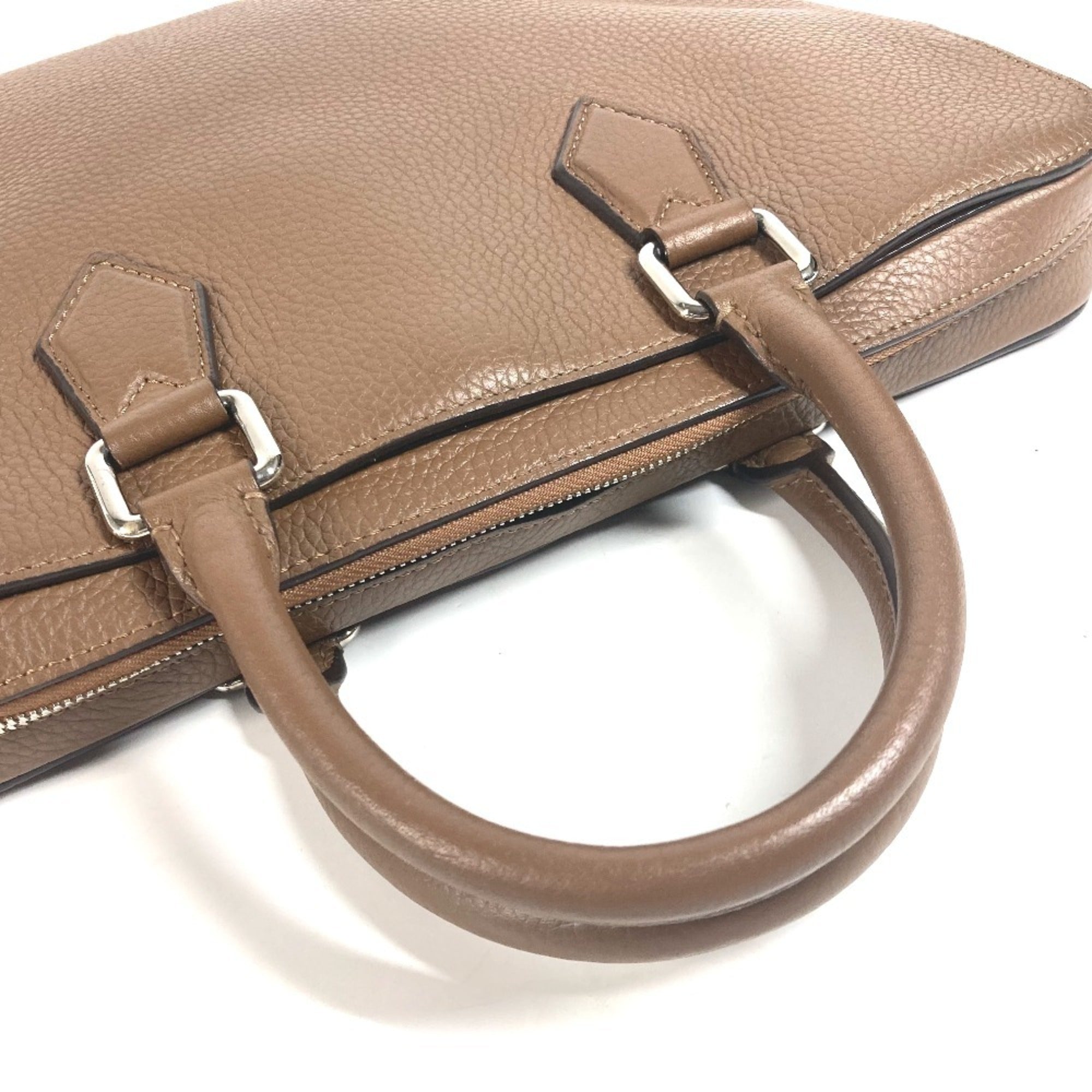 Louis Vuitton Brown Leather Briefcase Handbag Tote Bag