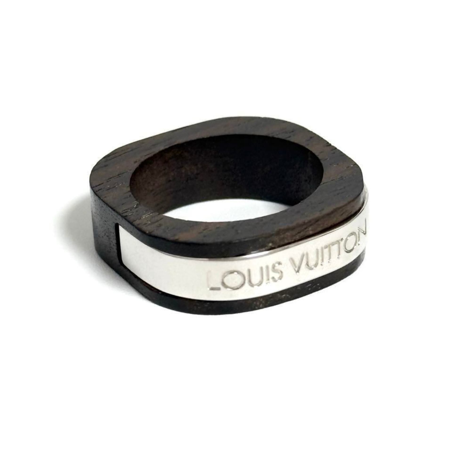 Louis Vuitton Metal Wood Band Ring