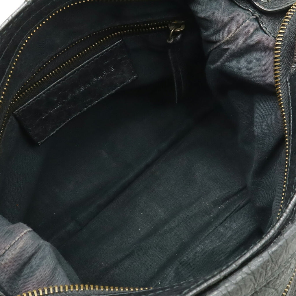 Balenciaga Black Leather Handbag Shoulder Bag Tote