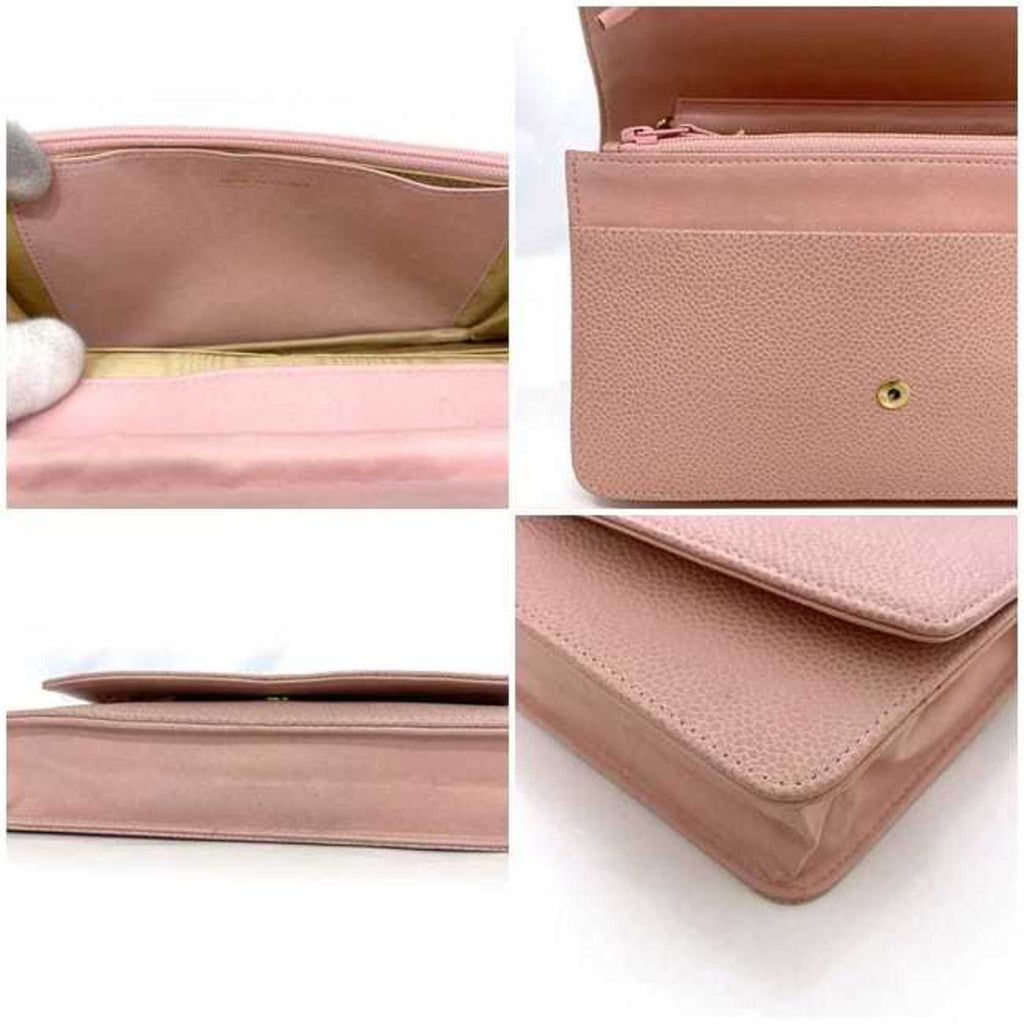 Chanel Pink Caviar Leather Shoulder Bag