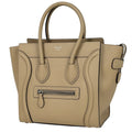 Celine Beige Leather Handbag Tote Bag