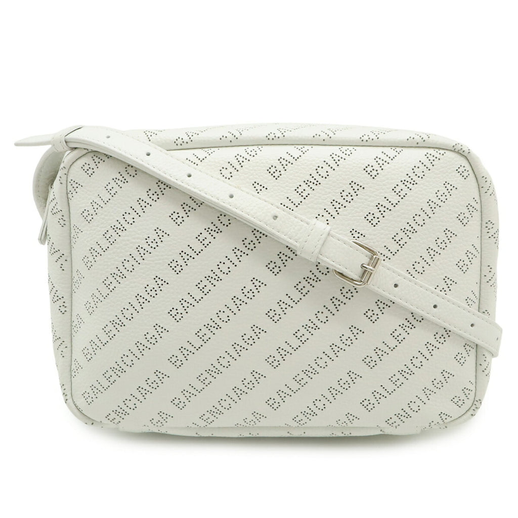 Balenciaga White Leather Pochette Shoulder