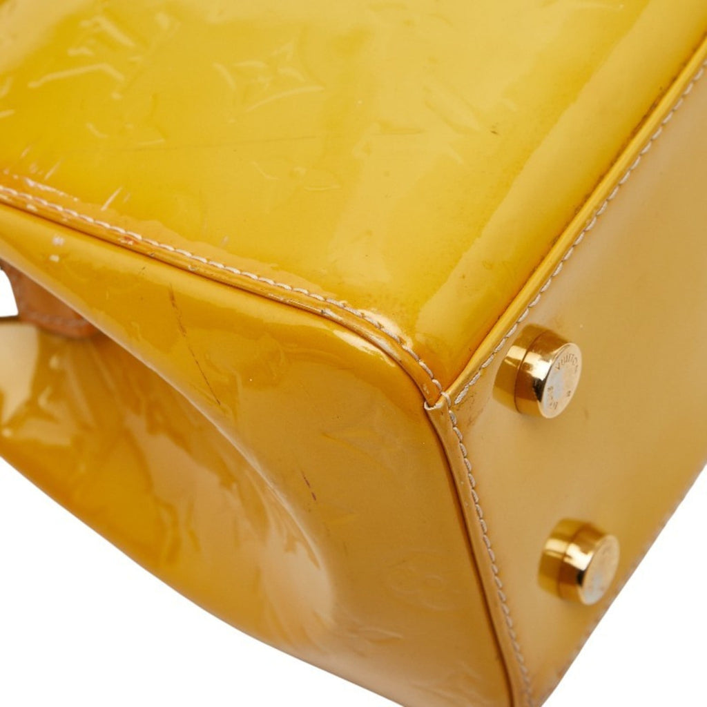 Louis Vuitton Citrin Yellow Monogram Vernis Handbag Shoulder Bag