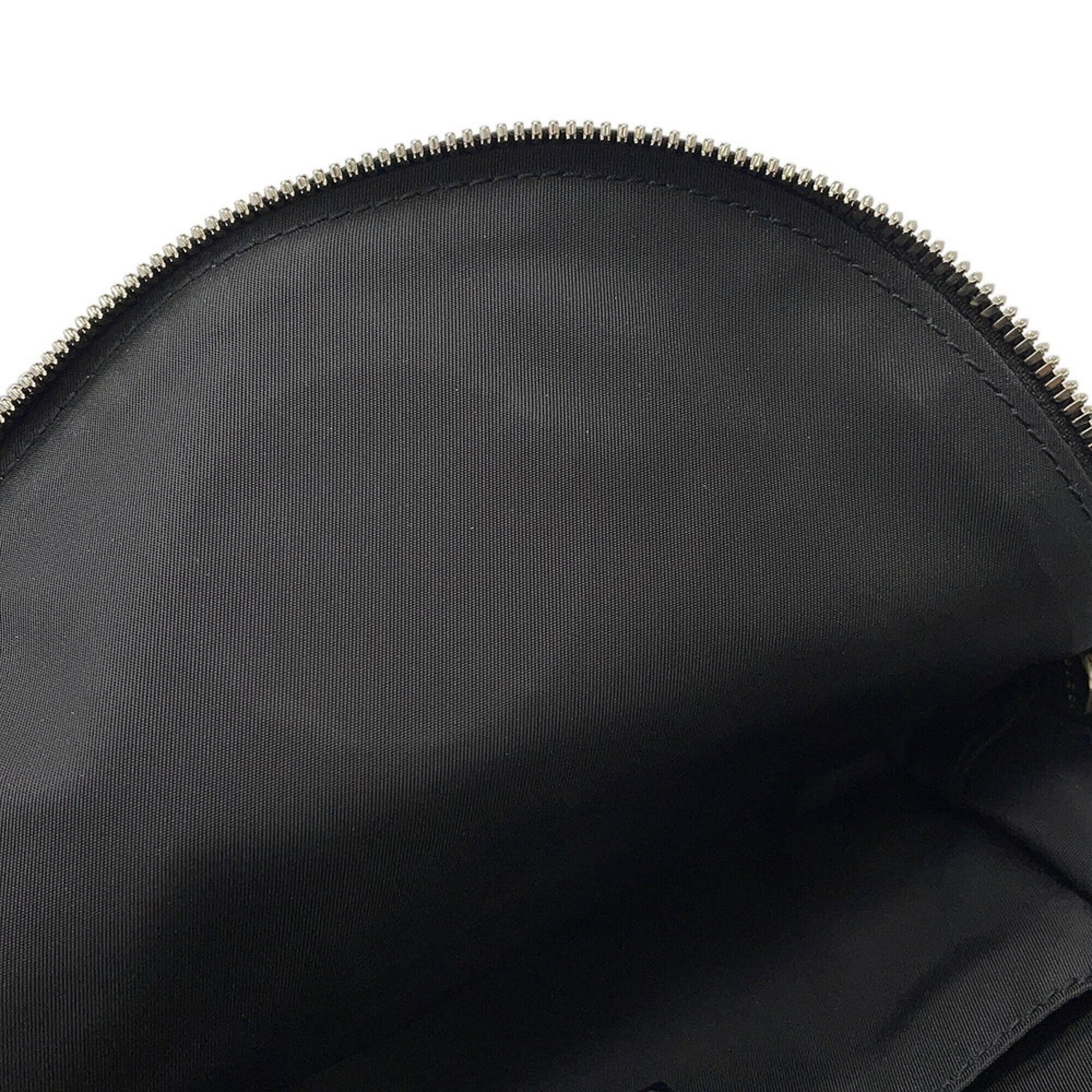 Gucci Black Nylon Leather Handbag Sling Bag (Pre-Owned)