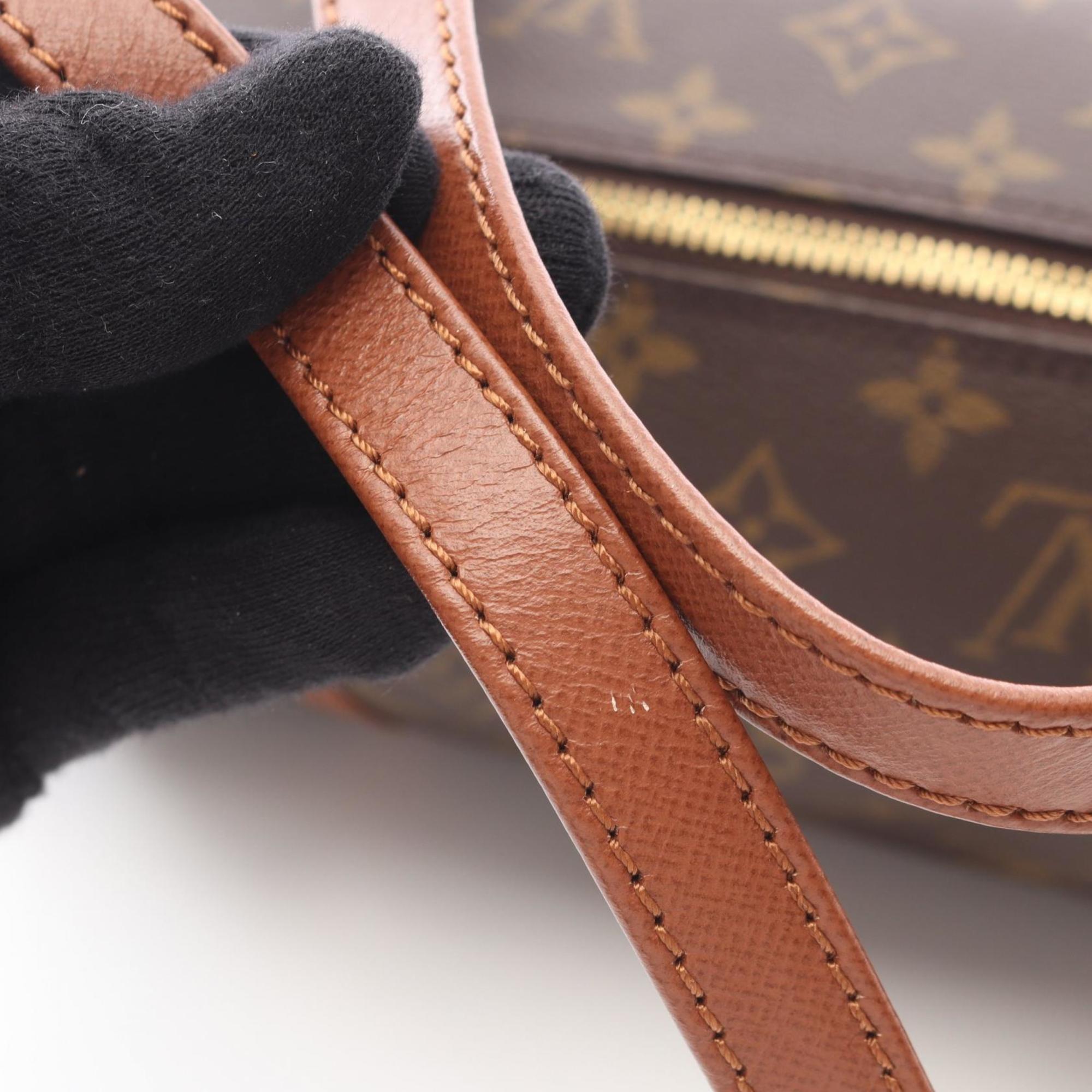Louis Vuitton Brown Monogram Coated Canvas Leather Handbag